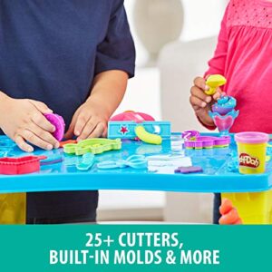 Play-Doh Play 'N Store Kids Table for Arts & Crafts Activities with 8 Non-Toxic Colors, 2 Oz Cans (Amazon Exclusive)