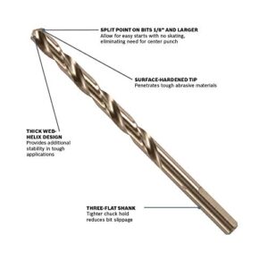 BOSCH CO2133B 3/32 In. x 2-1/4 In. Cobalt M42 Drill Bit