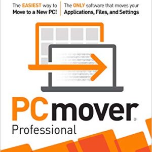 Laplink PCmover Professional | Instant Download | Single Use License | Moves Applications, Files, and Settings to Your New PC