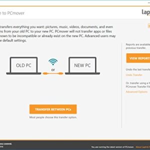 Laplink PCmover Professional | Instant Download | Single Use License | Moves Applications, Files, and Settings to Your New PC