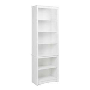prepac prepac home office tall 6-shelf bookcase