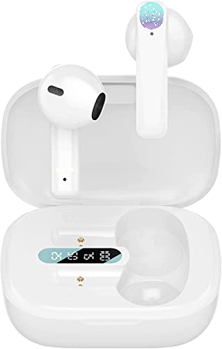 Wireless Earbuds Air Buds Pods Bluetooth 5.3 Headphones Noise Cancelling Air Bud Pro Stereo Ear pods in-Ear Ear Bud Built-in Mic IPX7 Waterproof Earphones Sports Earpods for iPhone/Samsung/Android