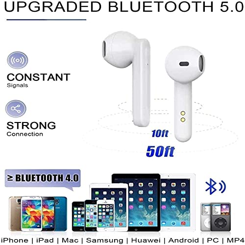 Wireless Earbuds Air Buds Pods Bluetooth 5.3 Headphones Noise Cancelling Air Bud Pro Stereo Ear pods in-Ear Ear Bud Built-in Mic IPX7 Waterproof Earphones Sports Earpods for iPhone/Samsung/Android