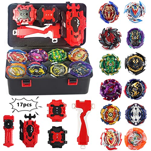 Elfnico Bey Battle Gyro Burst Battle Evolution Metal Fusion Attack Set with 4D Launcher Grip Battle Set