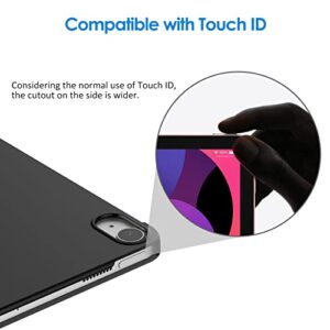 JETech Case for iPad Air 5/4 (2022/2020 5th/4th Generation 10.9-Inch), Slim Stand Hard Back Shell Cover with Auto Wake/Sleep (Black)