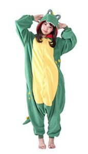 luyao188 women's green crocodile onesie adult pajamas cosplay costume dinosaur