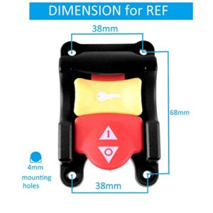 Table Saw Switch Replacement Compatible with Ryobi and Craftsman, Safety Power Tool Switch,Paddle On/Off Switch for Table Saw 125v