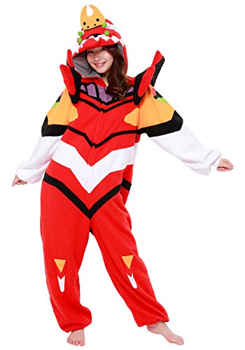 SAZAC Kigurumi - Evangelion Unit-02 - Eva-02 - Onesie Jumpsuit Halloween Costume - Adult