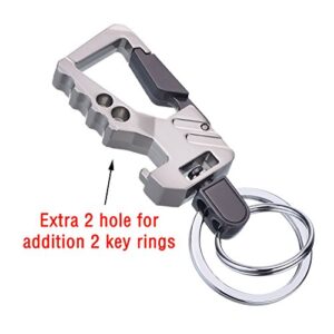 2 Pack Car Key Chain Bottle Opener Keychain for Men and Women (Multicolor)