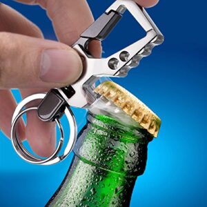 2 Pack Car Key Chain Bottle Opener Keychain for Men and Women (Multicolor)