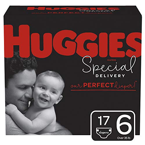 HUGGIES Special Delivery Hypoallergenic Baby Diapers, Size 6, 17 Count