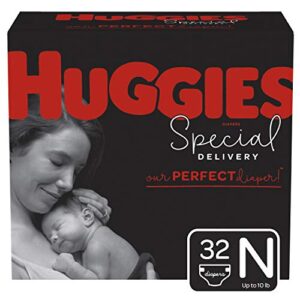 huggies special delivery hypoallergenic diapers, size newborn, 32 ct