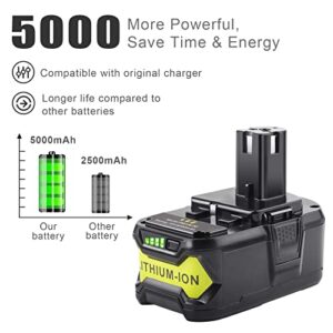 Fancy Buying CO. 6000mAh 18V Lithium Replacement Battery for Ryobi 18V Lithium Battery P102 P103 P104 P105 P107 P108 P109 Ryobi ONE+ Cordless Tool