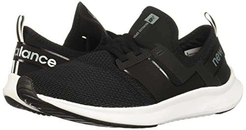 New Balance Women's FuelCore Nergize Sport V1 Sneaker, Black/White, 8