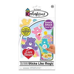 colorforms travel play set - care bears - the classic picture toy that sticks like magic - for ages 3+