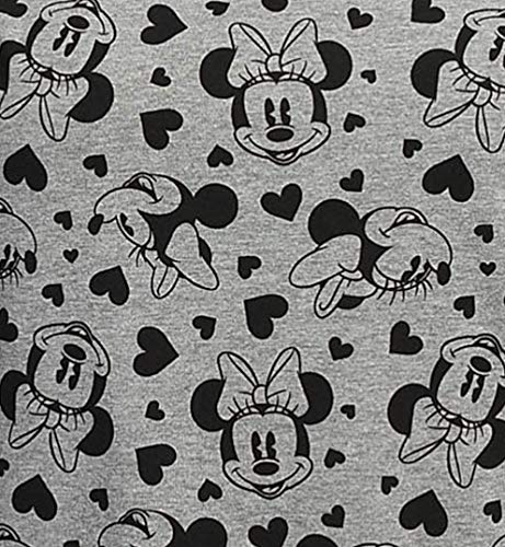 Disney Womens Plus Size T-Shirt Minnie Mouse All Over Print (Heather Grey, 3X)