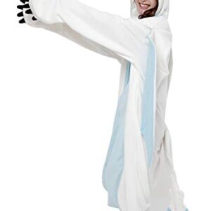 SAZAC Kigurumi - How to Train Your Dragon - Light Fury - Onesie Jumpsuit Halloween Costume (One Size)