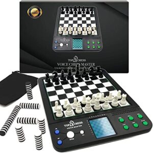 top 1 chess 𝗘𝗹𝗲𝗰𝘁𝗿𝗼𝗻𝗶𝗰 𝗖𝗵𝗲𝘀𝘀 𝗦𝗲𝘁 | chess sets for adults | chess set for kids | voice chess computer teaching system | chess strategy beginners improving learning board game