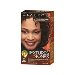 clairol professional textures & tones hair color 2n dark brown