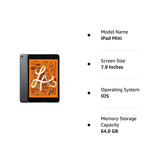 Apple iPad Mini, 5th Gen (Wi-Fi, 64GB) - Space Gray (Renewed)