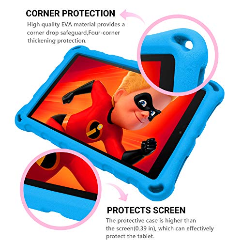 2019 New Fire 7 Tablet Case,(Compatible with 5th Generation, 2015 Release/7th Generation, 2017 Release/9th Generation, 2019 Release), Light Weight Kids Shock Proof Cover for Fire 7 Tablet(New Blue)