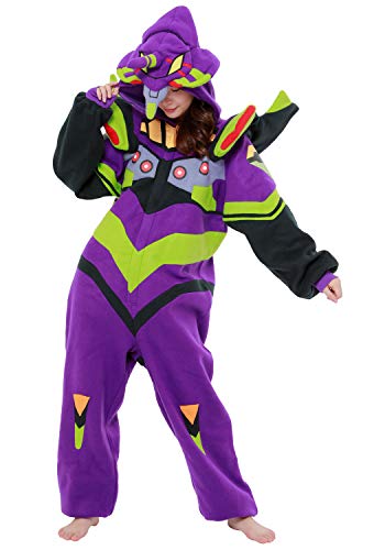 SAZAC Kigurumi - Evangelion Unit-01 - Eva-01 - Onesie Jumpsuit Halloween Costume - Adult