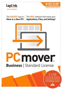 laplink pcmover business | instant download | pc to pc migration software | 5 use | automatic deployment of new pcs