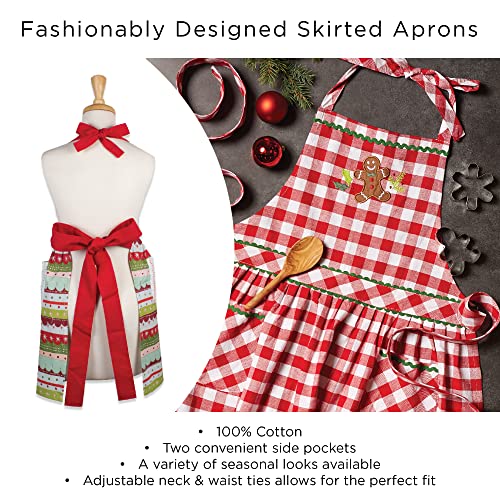 DII Women's Fall & Thanksgiving Kitchen Apron, Adjustable Long Waist Ties, It's Fall Y'all