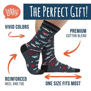 I'd Rather Be - Funny Socks Novelty Gift For Men, Women and Teens (Racing) One Size