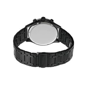 Fenmore Midsize Multifunction Black Stainless Steel Watch