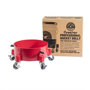 chemical guys ‎acc1001r creeper rolling bucket dolly for car washing, detailing, garage & more