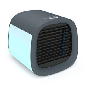 evapolar evachill portable air conditioners / mini ac unit / small personal evaporative air cooler and humidifier fan for bedroom, office, car, camping / ev-500 / urban gray