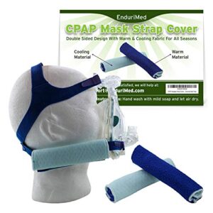 cpap strap covers - premium cpap strap cushions by endurimed - 2x cpap strap cover – superior comfort pads to wrap headgear mask strap for resmed airfit airtouch f20 f30i, dreamwear, & other models