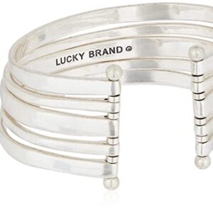 Lucky Brand Multi-Row Cuff Bracelet, Silver