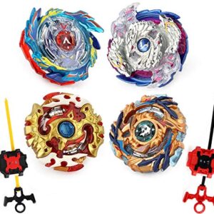 Elfnico Bey Battle Gyro Burst Battle Evolution Metal Fusion Attack Set with 4D Launcher Grip and Arena