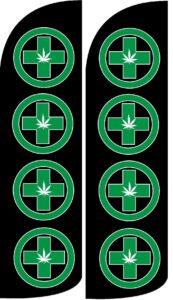 dispensary king windless flag- pack of 2 (hardware not included)