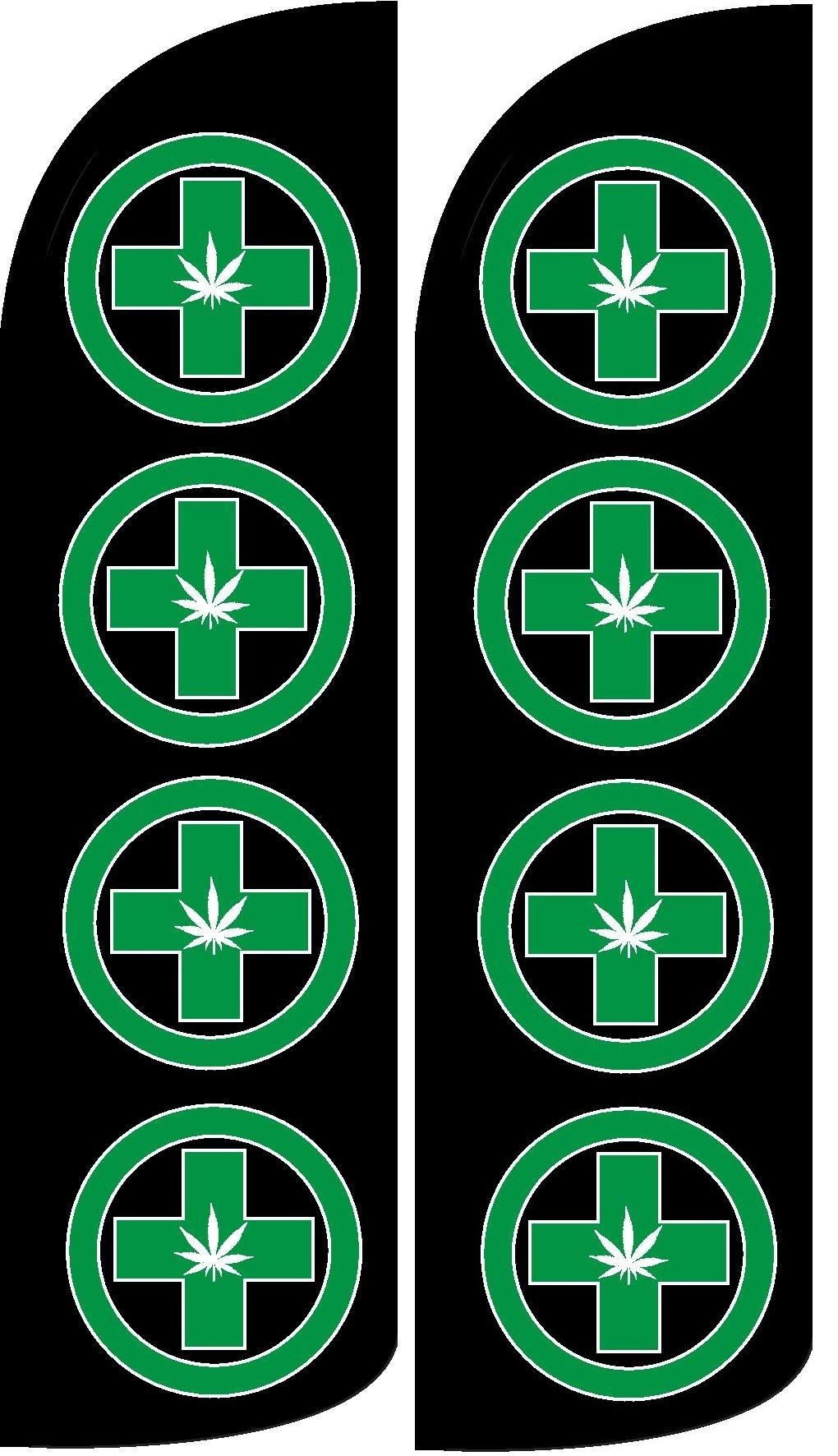 Dispensary King Windless Flag- Pack of 2 (Hardware not included)