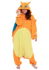 sazac kigurumi - pokemon - charizard - onesie jumpsuit halloween costume orange