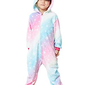 HQFURS Kids Unisex Unicorn Costume Animal Onesie Pajamas Halloween Christmas Gifts 10t