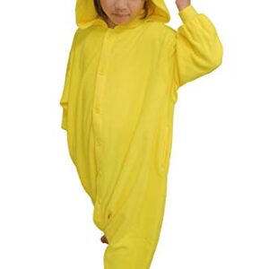 SAZAC Kigurumi - Pokemon - Pikachu - Onesie Jumpsuit Halloween Costume - Kids Size (7-9 Year Old) Yellow
