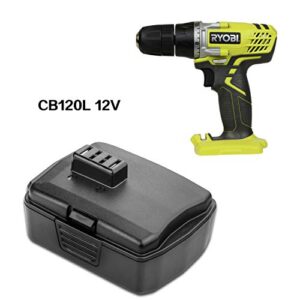 TREE.NB Lithium Power Tool Battery Compatible with RYOBI CB120L CB121L BPL-1220 130503001 130503005