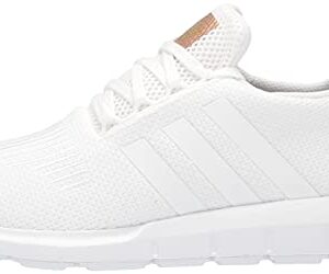 adidas Originals Women's Swift Run Shoes, White/White/Copper Metallic, 7