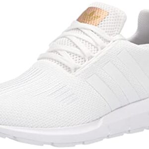 adidas Originals Women's Swift Run Shoes, White/White/Copper Metallic, 7