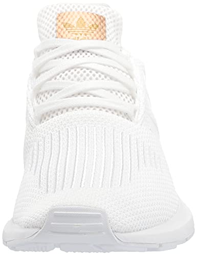 adidas Originals Women's Swift Run Shoes, White/White/Copper Metallic, 7