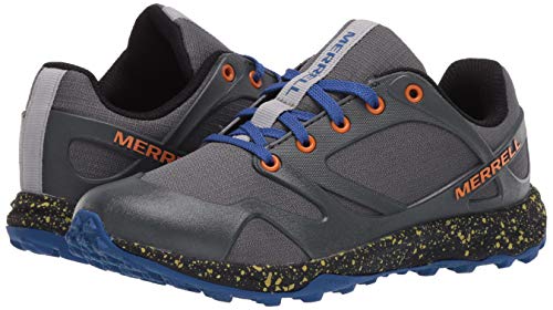 Merrell unisex child Altalight Low Hiking Sneaker, Grey/Orange, 4.5 Big Kid US