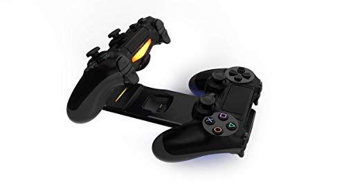 PDP Gaming Magnetic Ultra Slim Playstation 4 Controller Charging System - PS4 Accessories, Wireless Charger, Ambient Light Feature, LED Charging Indicators, Licensed by Sony (Black)