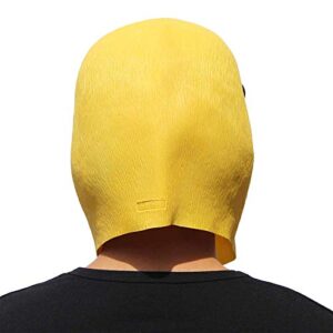 PartyHop - Yellow Duck Mask - Halloween Latex Animal Full Head Mask