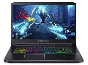 acer predator helios 300 gaming laptop pc, 17.3" full hd 144hz 3ms ips display, intel i7-9750h, geforce gtx 1660 ti 6gb, 16gb ddr4, 512gb nvme ssd, rgb backlit keyboard, ph317-53-7777
