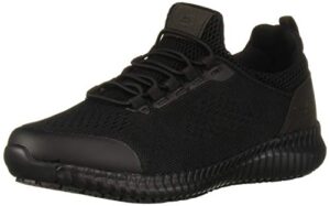 skechers women's cessnock carrboro health care professional shoe, black, 8 w us