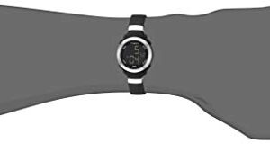 Timex Women's TW5M29300 DGTL Stacked Numbers 28mm Black/Silver Resin Strap Watch